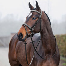 Load image into Gallery viewer, Equinavia Horze Venice Soft Padded Bridle w/ Reins - Black 10045