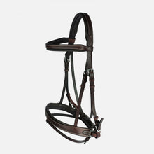 Load image into Gallery viewer, Equinavia Horze Venice Soft Padded Bridle w/ Reins - Black 10045
