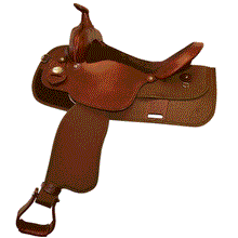 Load image into Gallery viewer, Fabtron Saddles - FABTRON Grain Out Lightweight Trail Saddle 7104 7108 7114