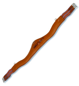 Girths - Leather Contour Girth, With Elastic Ends