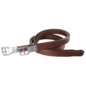 M. Toulouse 3 FOLD PLATINUM STIRRUP FANCY STITCHED