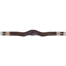 Load image into Gallery viewer, M. Toulouse Anatomic Shaped Padded Leather Girth