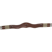 Load image into Gallery viewer, M. Toulouse Anatomic Shaped Padded Leather Girth