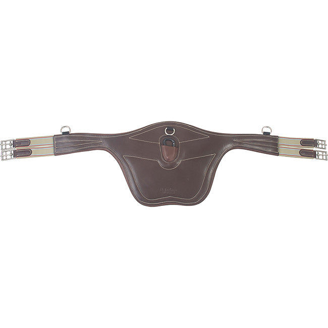 M Toulouse Platinum Padded Leather Belly Guard Jumper Girth