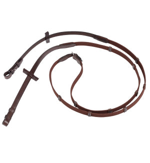 Reins - Web Reins Narrow With 5 Leather Stops And Hooks